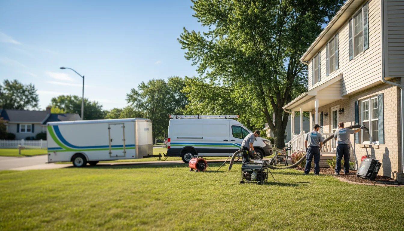 Flooded Basement Restoration And Cleanup With Repair in Keensburg, IL near me